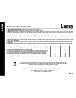 Предварительный просмотр 7 страницы Laney GS212IE Operating Instructions Manual