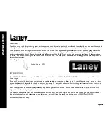 Предварительный просмотр 2 страницы Laney GS412IA Operating Instructions