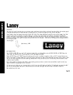 Предварительный просмотр 2 страницы Laney GS412PA Operating Instructions Manual