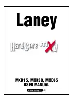 Preview for 1 page of Laney Hardcore MXD15 User Manual