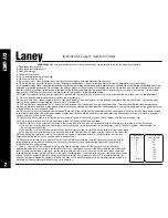 Preview for 2 page of Laney L20T-112 Operating Instructions Manual