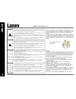 Preview for 3 page of Laney L20T-112 Operating Instructions Manual