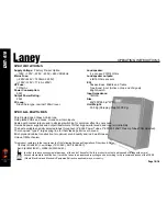 Предварительный просмотр 15 страницы Laney L20T-410 Operating Instructions Manual