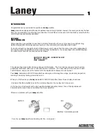 Предварительный просмотр 2 страницы Laney LA30 User Manual