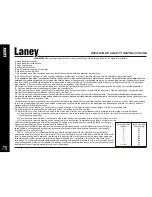 Preview for 2 page of Laney LA35C Operating Instructions Manual