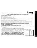 Preview for 3 page of Laney LA35C Operating Instructions Manual