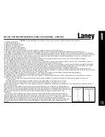 Preview for 5 page of Laney LA35C Operating Instructions Manual