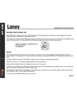 Preview for 4 page of Laney LC15 Operating Instructions Manual