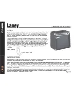 Preview for 5 page of Laney LC15 Operating Instructions Manual