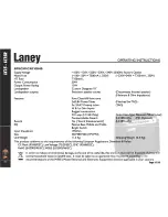 Preview for 15 page of Laney LC15 Operating Instructions Manual