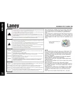 Preview for 6 page of Laney LC30-112 Operating Instructions Manual