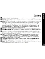 Preview for 11 page of Laney LC30-112 Operating Instructions Manual