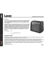 Предварительный просмотр 5 страницы Laney LC50-II Operating Instructions Manual