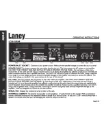 Предварительный просмотр 8 страницы Laney LC50-II Operating Instructions Manual