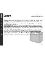 Предварительный просмотр 9 страницы Laney LC50-II Operating Instructions Manual