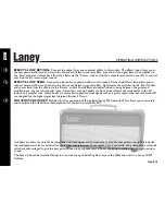 Предварительный просмотр 9 страницы Laney LION HEART L20H Operating Instructions Manual