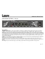 Предварительный просмотр 10 страницы Laney LX20 User Manual