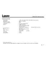 Предварительный просмотр 11 страницы Laney LX20 User Manual