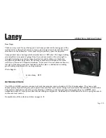 Предварительный просмотр 5 страницы Laney LX35 User Manual