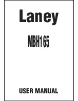 Laney MBH165 User Manual предпросмотр