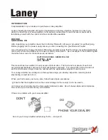 Preview for 3 page of Laney MXD15 User Manual