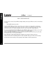 Preview for 8 page of Laney Prism P20 Operating Instructions Manual