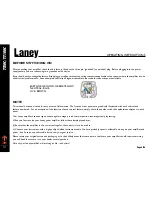 Предварительный просмотр 4 страницы Laney TT50C Operating Instructions Manual