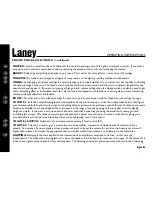 Предварительный просмотр 8 страницы Laney TT50C Operating Instructions Manual