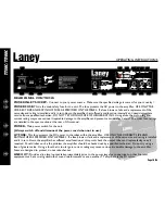 Предварительный просмотр 10 страницы Laney TT50C Operating Instructions Manual