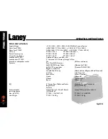 Предварительный просмотр 23 страницы Laney TT50C Operating Instructions Manual