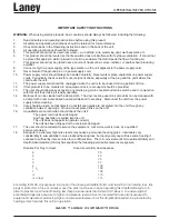 Предварительный просмотр 2 страницы Laney Tube Fusion-II TF200-II Operating Instructions Manual