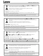 Предварительный просмотр 3 страницы Laney Tube Fusion-II TF200-II Operating Instructions Manual