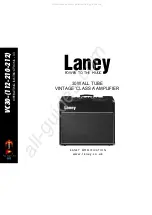 Laney VC30-112 Operating Instructions Manual preview