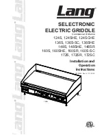 Предварительный просмотр 1 страницы Lang 124S Installation And Operation Instructions Manual