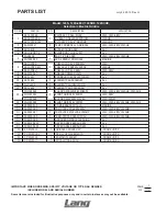 Предварительный просмотр 20 страницы Lang 124S Installation And Operation Instructions Manual