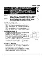 Preview for 9 page of Lang 236CM Installation Operation & Maintenance