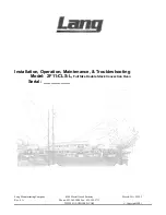 Preview for 1 page of Lang 2F11-CLS-L Installation, Operation, Maintenance, & Troubleshooting