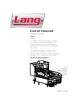 Lang CCSE12 Owner'S Manual preview
