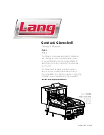 Preview for 1 page of Lang CCSE12 Owner'S Manual