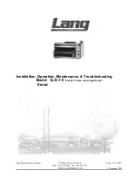 Lang CLB-1-E Installation, Operation, Maintenance, & Troubleshooting preview
