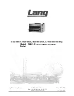 Preview for 1 page of Lang CLB-1-S Installation, Operation, Maintenance, & Troubleshooting