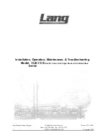 Lang CLB-1C-S Installation, Operation, Maintenance, & Troubleshooting preview