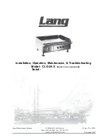 Lang CLG-24-S Installation, Operation, Maintenance, & Troubleshooting preview