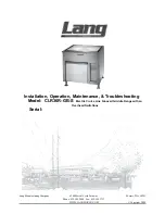 Lang CLR36R-GB-S Installation, Operation, Maintenance, & Troubleshooting preview