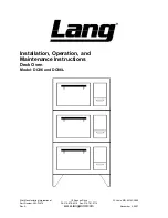 Lang DO36 Installation & Operation Manual предпросмотр