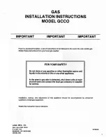 Preview for 3 page of Lang ECCO 6 Installation And Operation Manual