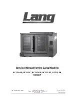 Lang ECCO-AP Service Manual preview