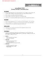 Preview for 5 page of Lang ECCO-T Service Manual