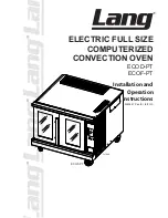 Предварительный просмотр 1 страницы Lang ECOD-PT Installation And Operation Instructions Manual