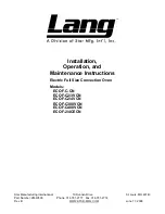 Lang ECOF-C-CN Installation, Operation And Maintenance Instructions preview